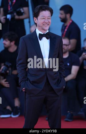 Tadanobu Asano assiste au tapis rouge "Broken Rage" lors du 81ème Festival International du film de Venise au Palazzo del Cinema à Venise le 6 septembre 2024. Banque D'Images