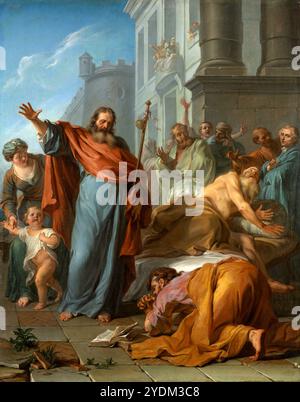 Les miracles de Saint Jacques le Grand par Noël Nicolas Coypel (1690-1734) en 1726 Banque D'Images