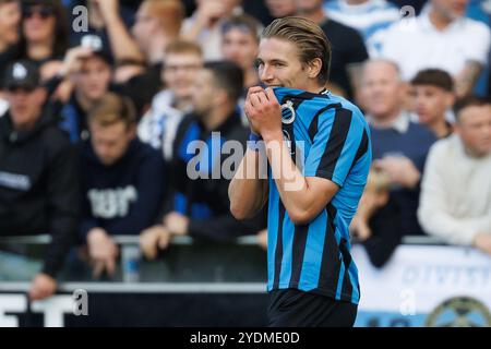 Bruges, Belgique. 27 octobre 2024. Romeo Vermant du Club semble déçu lors d'un match de football entre le Club Brugge et le RSC Anderlecht, dimanche 27 octobre 2024 à Bruges, le jour 12 de la saison 2024-2025 de la première division du championnat belge 'Jupiler Pro League'. BELGA PHOTO KURT DESPLENTER crédit : Belga News Agency/Alamy Live News Banque D'Images