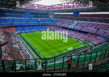 Stade San siro avant le match de football Serie A entre l'Inter et la Juventus au stade San Siro à Milan, Italie du Nord - dimanche 27 octobre 2024. Sport - Soccer . (Photo de Spada/Lapresse) Banque D'Images