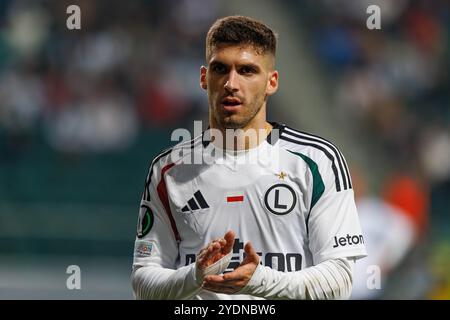 Varsovie, Pologne. 03 Oct, 2024. Ruben Vinagre (Legia Warszawa) vu lors du match de l'UEFA Europa Conference League entre les équipes de Legia Warszawa et Real Betis Balompie au Stadion Miejski Legii Warszawa. Score final Legia Warszawa 1:0 Real Betis Balompie Credit : SOPA images Limited/Alamy Live News Banque D'Images