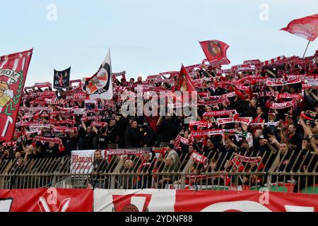 Monza, Italie. 27 octobre 2024. Les supporters d'AC Monza lors du neuvième match de Serie A entre Monza et Venezia, au stade U-Power de Monza, Italie - dimanche 27 octobre 2024. Sport - Soccer (photo AC Monza/LaPresse par Studio Buzzi) crédit : LaPresse/Alamy Live News Banque D'Images