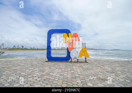 Navegantes-SC,brésil-octobre 25,2024 cette image montre le signe avec le nom 'Navegantes' mis en évidence, symbolisant l'accueil et le spiri maritime Banque D'Images
