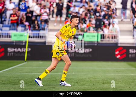 Melbourne, Australie, 27 octobre 2024. Tristan Vidackovic du Western Sydney Wanderers FC lors de la deuxième manche du match de football masculin d'Isuzu Ute A-League entre le Western United FC et le Western Sydney Wanderers FC à Ironbark Fields Tarneit le 27 octobre 2024 à Melbourne, en Australie. Crédit : Santanu Banik/Speed Media/Alamy Live News Banque D'Images