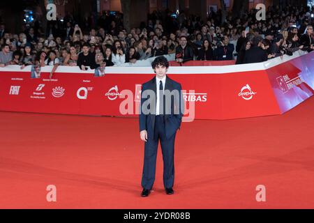 Rome, Italie. 26 octobre 2024. Massimiliano Caiazzo assiste au tapis rouge de 'Storia di una Notte' lors de la dix-neuvième édition du Rome film Fest, le 26 octobre 2024 (photo de Matteo Nardone/Pacific Press/Sipa USA) crédit : Sipa USA/Alamy Live News Banque D'Images