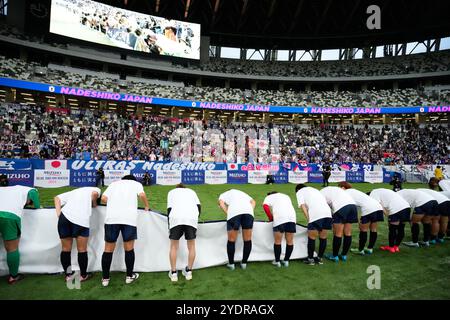 Tokyo, Japon. 26 octobre 2024. Équipe Japon Football/Football : MIZUHO BLUE DREAM MATCH 2024 entre le Japon 4-0 Corée au stade national du Japon à Tokyo, Japon . Crédit : SportsPressJP/AFLO/Alamy Live News Banque D'Images