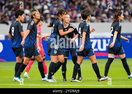 Tokyo, Japon. 26 octobre 2024. Équipe Japon Football/Football : MIZUHO BLUE DREAM MATCH 2024 entre le Japon 4-0 Corée au stade national du Japon à Tokyo, Japon . Crédit : SportsPressJP/AFLO/Alamy Live News Banque D'Images