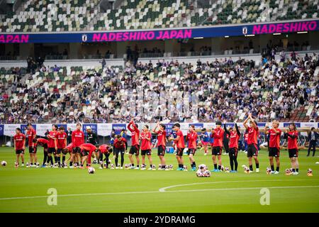 Tokyo, Japon. 26 octobre 2024. Équipe Japon Football/Football : MIZUHO BLUE DREAM MATCH 2024 entre le Japon 4-0 Corée au stade national du Japon à Tokyo, Japon . Crédit : SportsPressJP/AFLO/Alamy Live News Banque D'Images