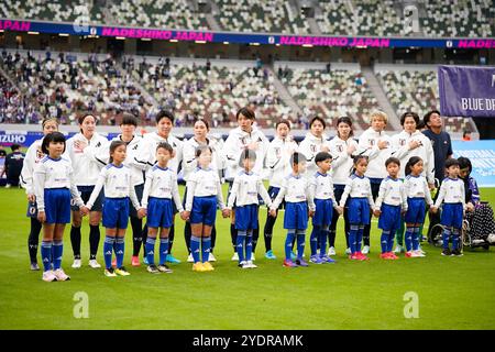Tokyo, Japon. 26 octobre 2024. Équipe Japon Football/Football : MIZUHO BLUE DREAM MATCH 2024 entre le Japon 4-0 Corée au stade national du Japon à Tokyo, Japon . Crédit : SportsPressJP/AFLO/Alamy Live News Banque D'Images