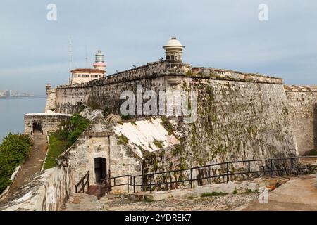 Le Castillo del Morro à la Habana (la Havane), Cuba Banque D'Images