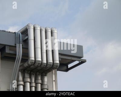 Conduits de ventilation d'usine Banque D'Images