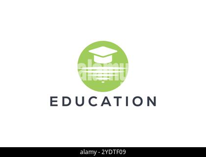 Logo Education. Logo d'apprentissage de style moderne Illustration de Vecteur