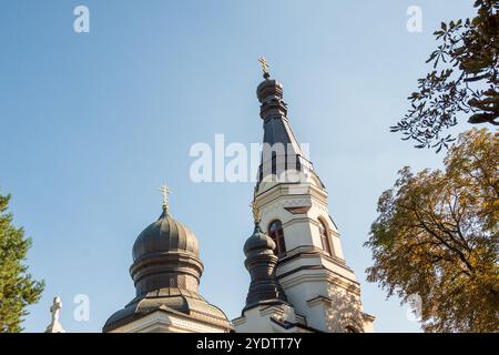 Wlodawa, Pologne 21 septembre 2024 Église orthodoxe de la Nativité de la Bienheureuse Vierge Marie Banque D'Images