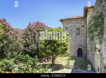 Métropole orthodoxe Saint Dimitrios au site archéologique de Mystras Banque D'Images