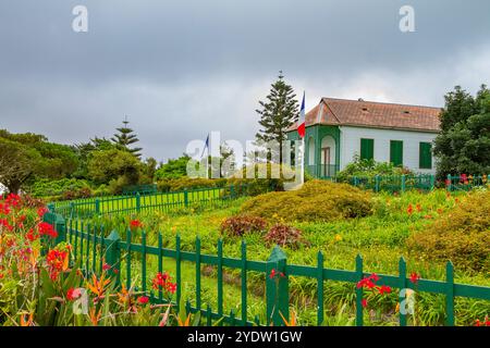 Vue de Longwood House sur Sainte-Hélène, océan Atlantique Sud Banque D'Images