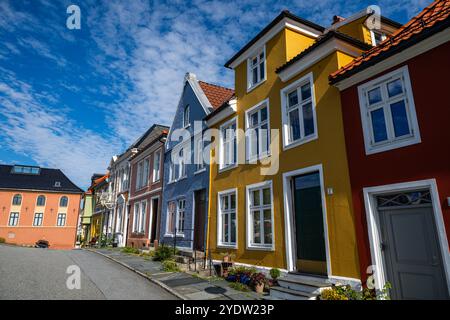 Maisons historiques à Bergen, Vestland, Norvège, Scandinavie, Europe Banque D'Images