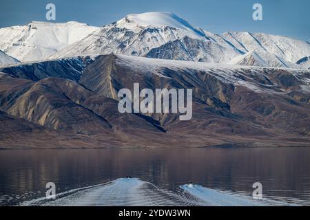 Paysage montagneux, île Axel Heiberg, Nunavut, Arctique canadien, Canada, Amérique du Nord Banque D'Images