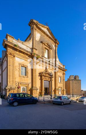 Église de Michel l'Archange, Sciacca, Agrigente, Sicile, Italie, Méditerranée, Europe Banque D'Images