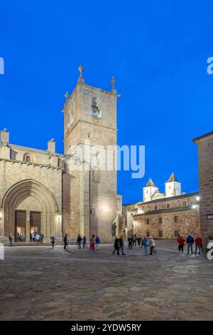 Cathédrale de Santa Maria, Caceres, site du patrimoine mondial de l'UNESCO, Estrémadure, Espagne, Europe Banque D'Images