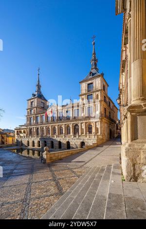 Hôtel de ville, Tolède, Castille-la Manche, Espagne, Europe Banque D'Images