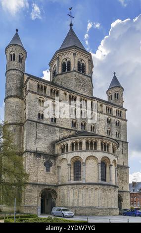 L'abbaye de Nivelles, est une ancienne abbaye impériale du Saint-Empire romain germanique fondée vers 650. Il est situé dans la ville de Nivelles dans la province de Wal Banque D'Images