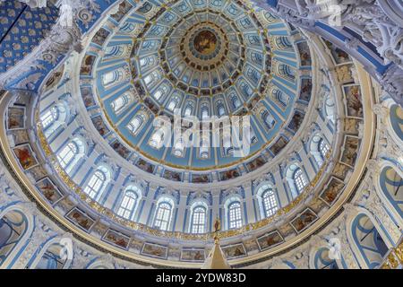 Intérieur de la cathédrale de la Résurrection dans le monastère de la Nouvelle Jérusalem, Russie, Europe Banque D'Images