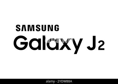 Technologie, Samsung Galaxy J2 Samsung Galaxy J2, logo, fond blanc, marque Banque D'Images