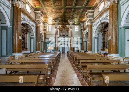 Église mère de San Marco Evangelista, Agnone, Isernia, Molise, Italie, Europe Banque D'Images