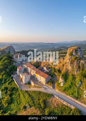 Pietrabbondante, Isernia, Molise, Italie, Europe Banque D'Images
