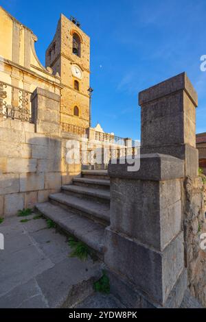 Église de la Santissima Annunziata, Caccamo, Palerme, Sicile, Italie, Méditerranée, Europe Banque D'Images