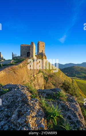 Château arabe normand, Cefala Diana, Palerme, Sicile, Italie, Méditerranée, Europe Banque D'Images