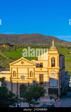 Église de Maria SS. Addolorata, Cefala Diana, Palerme, Sicile, Italie, Méditerranée, Europe Banque D'Images