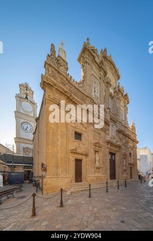 Basilique co-cathédrale de Sant'Agata (Cathédrale de Gallipoli), vieille ville, Gallipoli, Lecce, Salento, Pouilles, Italie, Europe Banque D'Images