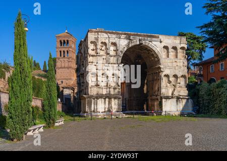 Arche de Janus (Arco di Giano), Rome, Latium, Italie, Europe Banque D'Images