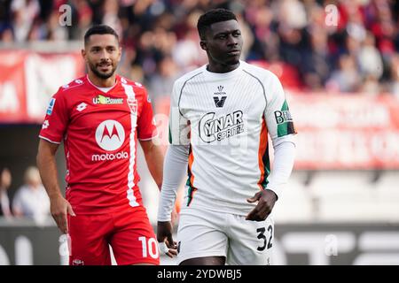 Monza, Italie. 27 octobre 2024. Alfred Duncan (Venezia FC) lors du championnat italien Serie A match de football entre AC Monza et Venezia FC le 27 octobre 2024 au stade U-Power de Monza, Italie - photo Morgese-Rossini/DPPI crédit : DPPI Media/Alamy Live News Banque D'Images