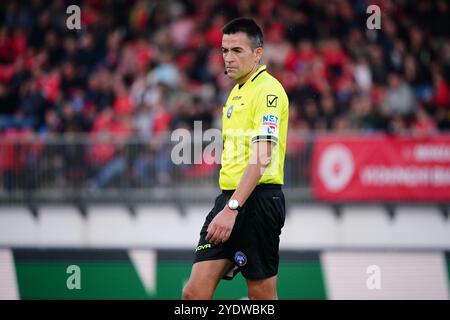 Monza, Italie. 27 octobre 2024. Antonio Rapuano (arbitre) lors du championnat italien Serie A match de football entre AC Monza et Venezia FC le 27 octobre 2024 au stade U-Power de Monza, Italie - photo Morgese-Rossini/DPPI crédit : DPPI Media/Alamy Live News Banque D'Images