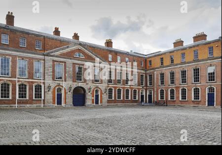 Bâtiment du George's Hall dans le château de Dublin, Irlande, Europe Banque D'Images