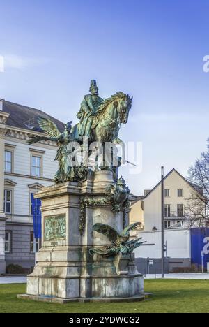 Monument au Kaiser Wilhelm à Dusseldorf, Allemagne, Europe Banque D'Images