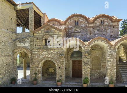 Métropole orthodoxe Saint Dimitrios au site archéologique de Mystras Banque D'Images