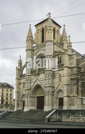 La Basilique notre-Dame de Genève est la principale église catholique romaine de Genève, Suisse, Europe Banque D'Images