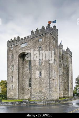Le château de Bunratty est une grande tour du XVe siècle située dans le comté de Clare, en Irlande, en Europe Banque D'Images