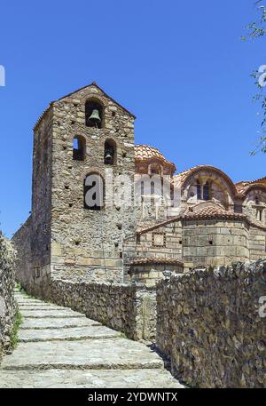 Métropole orthodoxe Saint Dimitrios au site archéologique de Mystras Banque D'Images