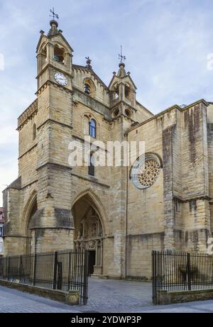 L'église de San Vicente est située dans la vieille ville de San Sebastian, a été érigée entre le 15ème et 16ème siècles, Espagne, Europe Banque D'Images