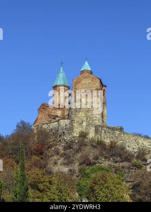 Gremi est un monument architectural du 16ème siècle, la citadelle royale et l'église des Archanges à Kakheti, Géorgie, Asie Banque D'Images