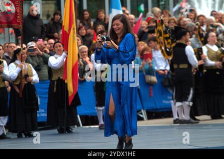 Asturies, Espagne. 27 octobre 2024. Oliva Artur, Princesse de Concord Award Magnum Agency lors du dernier jour des prix Princesse des Asturies. Les Prix Princesse des Asturies se sont terminés à Oviedo après deux semaines d’événements et la présence de la famille royale espagnole. (Crédit image : © Mercedes Menendez/Pacific Press via ZUMA Press Wire) USAGE ÉDITORIAL SEULEMENT! Non destiné à UN USAGE commercial ! Banque D'Images