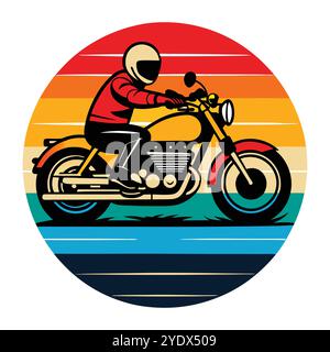 Design de T-shirt moto - illustration vectorielle Illustration de Vecteur