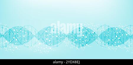 Molécule de structure ADN, atome, neurones. Science concept acide aminé Arginine Arg et formule chimique structurale. Médical, technologie, chimie et Illustration de Vecteur