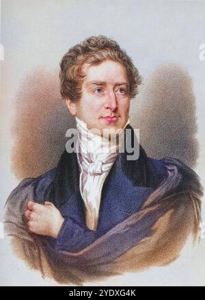 Sir Robert Peel, 2. Baronnet, 1788-1850. Britischer Premierminister 1834-35, 1841-46 und Gründer der Konservativen Partei, der für die Aufhebung der Ge Banque D'Images