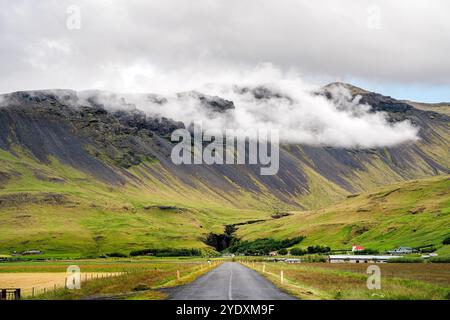 Paysage près de Eyjafjallajokull, Islande Banque D'Images