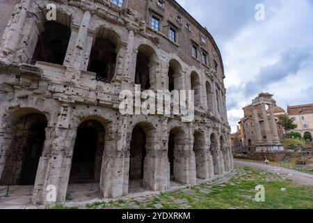 Rome, Italie - 30 mai 2024 : le Théâtre antique de Marcellus à Rome : une icône historique. Banque D'Images